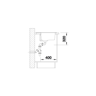Blanco DALAGO 6 514198 jednodrez bez odkvapu aluminium drez vstavaný