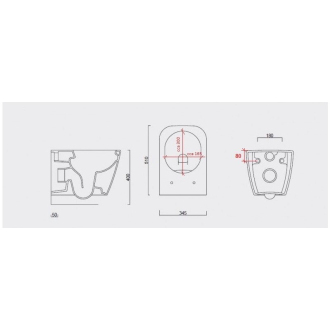 závesné WC NOVA (rimless) + SLIM sedátko soft-close OLKGNO31DAK00
