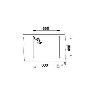 Blanco DALAGO 6 514198 jednodrez bez odkvapu aluminium drez vstavaný