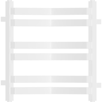 Kúpeľňový radiátor Mexen Loop 500 x 375 mm, 253 W, biely - W129-0500-350-00-20