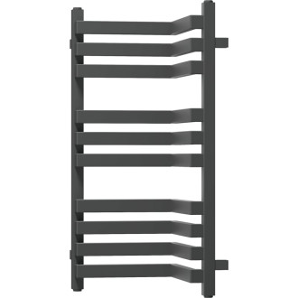 Kúpeľňový radiátor Mexen Loop 750 x 375 mm, 413 W, antracit - W129-0750-350-00-66