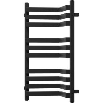 Kúpeľňový radiátor Mexen Loop 750 x 375 mm, 413 W, čierny - W129-0750-350-00-70