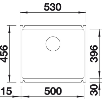 Blanco SUBLINE 500-U 514506 jednodrez keramika drez pod dosku