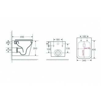 ORLO závesné wc rimless + SLIM sedátko soft-close, hranaté OLKLT052E