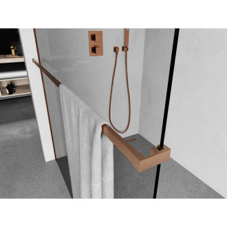 Držiak na uteráky Mexen do sprchovej steny, kartáčovaná meď - 800-06-65
