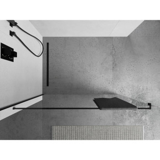 Vešiak na uteráky Mexen do sprchového kúta, čierny - 800-06-70