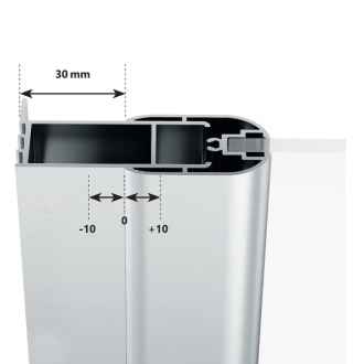 Ravak CSD1-80 satin+Transparent 0QV40U00Z1