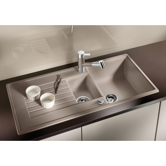 Blanco ZIA 6 S 514733 drez s odkvapom, obojstranný aluminium drez vstavaný