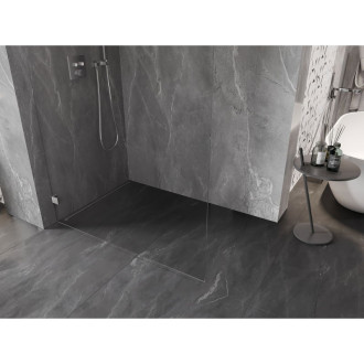 Mexen Lunar Sprchová zástena ľavá 90 x 200 cm, 8 mm priehľadná, chróm - 830-090-000-01-00-L