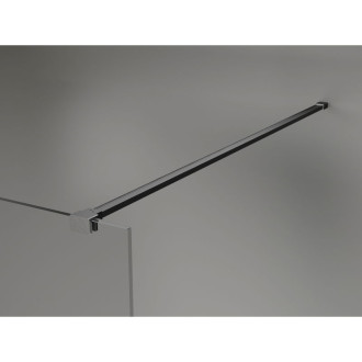 Mexen Lunar Sprchová zástena ľavá 130 x 200 cm, 8 mm priehľadná, kartáčovaná pištoľovo sivá - 830-130-000-66-00-L