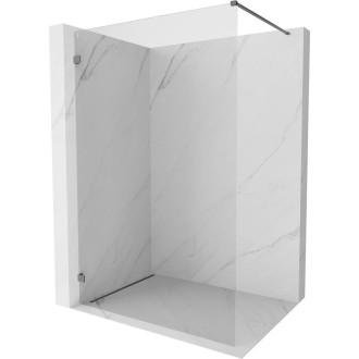 Mexen Lunar Sprchová zástena ľavá 80 x 200 cm, priehľadná 8 mm, strieborná - 830-080-000-95-00-L