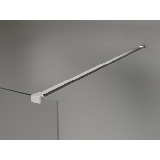 Mexen Lunar Sprchová zástena ľavá 70 x 200 cm, 8 mm priehľadná, kartáčovaný nikel - 830-070-000-97-00-L