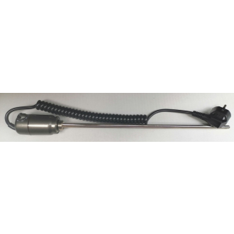 Vykurovacia tyč s termostatom 230V/1200W 460 mm chróm lesk RADPST463