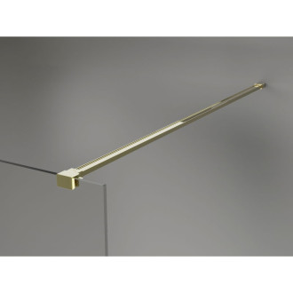 Mexen Lunar Sprchová zástena pravá 100 x 200 cm, 8 mm priehľadná, zlatá - 830-100-000-50-00-P