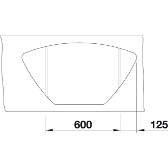 Blanco ZIA 9 E 514757 dvojdrez aluminium drez vstavaný