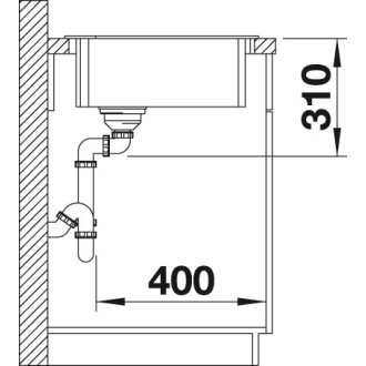 Blanco ZIA 9 E 514757 dvojdrez aluminium drez vstavaný