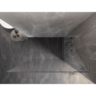 Mexen Lunar L Sprchová zástena pravá 80 x 200 cm, 8 mm priehľadná, chróm - 830L-080-000-01-00-P