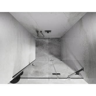 Sprchové dvere Mexen Lunar s pravými pántami 120 cm, priehľadné, chróm - 834-120-000-01-00-P