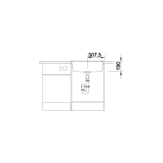 Blanco DALAGO 6-F 514770 jednodrez bez odkvapu aluminium drez do roviny