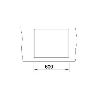 Blanco DALAGO 6-F 514770 jednodrez bez odkvapu aluminium drez do roviny