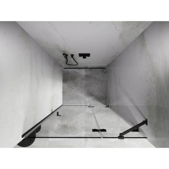 Sprchové dvere Mexen Lunar s pravými pántami 90 cm, priehľadné, strieborná - 834-090-000-95-00-P