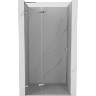 Sprchové dvere Mexen Lunar L s ľavými pántami 125 cm, priehľadné, chróm - 834L-125-000-01-00-L