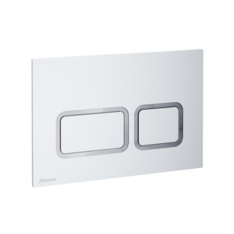 Ravak WC tlačidlo Twin satin X01739