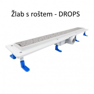 STANDARDline - odtokový žľab s roštom MEDIUM, dĺžka 400 mm OLPZLABST39
