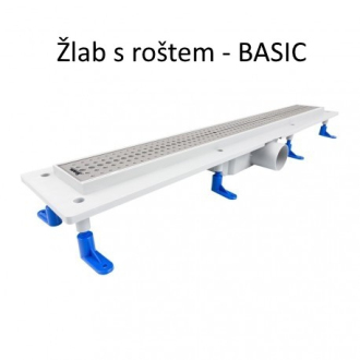 STANDARDline - odtokový žľab s roštom MEDIUM, dĺžka 400 mm OLPZLABST39