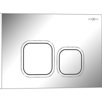 Splachovacie tlačidlo Mexen Tex 03, lesklý chróm - 6103-03