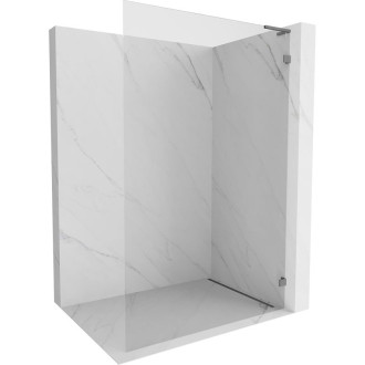 Mexen Lunar L Sprchová zástena pravá 110 x 200 cm, 8 mm priehľadná, strieborná - 830L-110-000-95-00-P