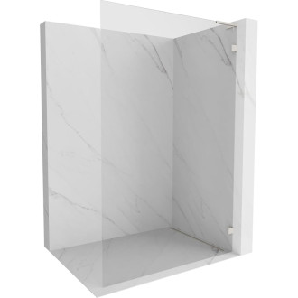 Mexen Lunar L Sprchová zástena pravá 60 x 200 cm, 8 mm priehľadná, kartáčovaný nikel - 830L-060-000-97-00-P