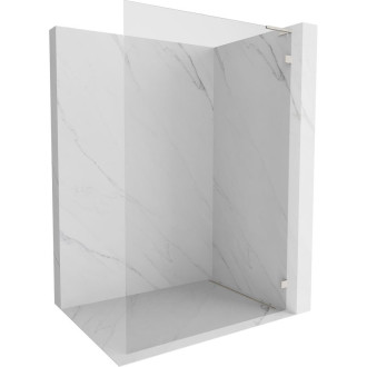 Mexen Lunar L Sprchová zástena pravá 70 x 200 cm, 8 mm priehľadná, kartáčovaný nikel - 830L-070-000-97-00-P