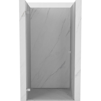 Sprchové dvere Mexen Lunar-B s ľavými pántami 85 cm, priehľadné, chróm - 832-085-000-01-00-L