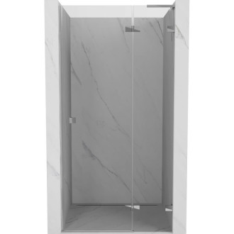 Sprchové dvere Mexen Lunar L s pravými pántami 70 cm, priehľadné, chróm - 834L-070-000-01-00-P