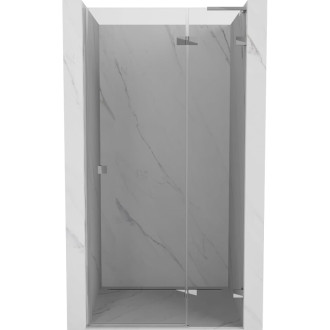 Sprchové dvere Mexen Lunar L s pravými pántami 110 cm, priehľadné, chróm - 834L-110-000-01-00-P