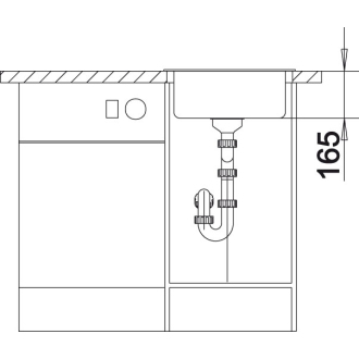 Blanco RONDO 515028 drez okrúhly kávová drez vstavaný