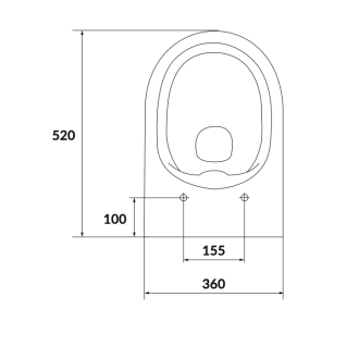 Cersanit Larga WC misa oválna cleanon K120-003