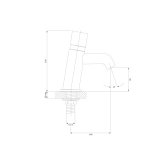 Omnires Y časová umývadlová batéria, chróm lesk Y1217CR