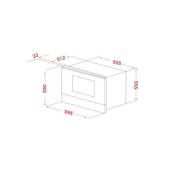 TEKA Vstavaná mikrovlnná rúra 39 cm z edície NEO MS 6226 BIS L SS