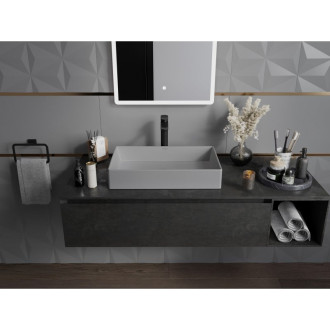 Umývadlo Mexen Goya na dosku 60 x 37 cm, svetlo šedá matná - 22186061