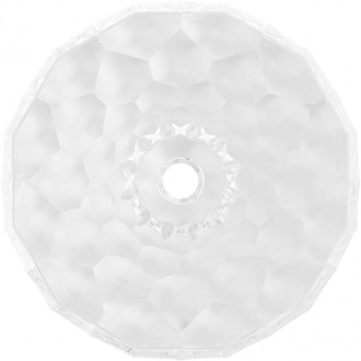 Sklenené umývadlo Mexen Inga na dosku 44 x 44 cm, priehľadné - 24074400