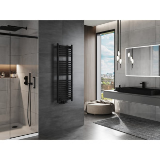 Kúpeľňový radiátor Mexen Mars 1200 x 400 mm, 439 W, čierny - W110-1200-400-00-70