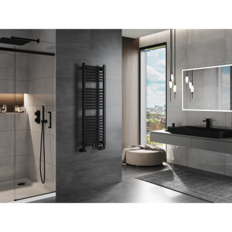 Kúpeľňový radiátor Mexen Mars 1200 x 400 mm, 439 W, čierny - W110-1200-400-00-70