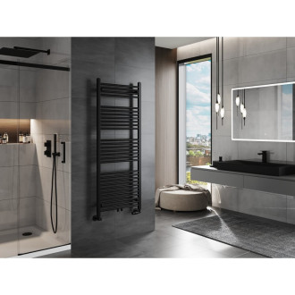 Kúpeľňový radiátor Mexen Mars 1500 x 600 mm, 729 W, čierny - W110-1500-600-00-70