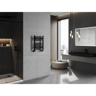 Kúpeľňový radiátor Mexen Ares 500 x 400 mm, 179 W, čierny - W102-0500-400-00-70