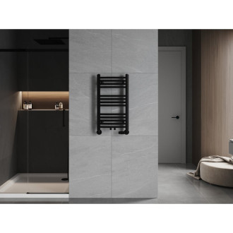 Kúpeľňový radiátor Mexen Ares 700 x 400 mm, 240 W, čierny - W102-0700-400-00-70