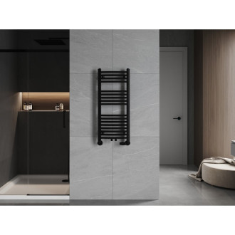 Kúpeľňový radiátor Mexen Ares 900 x 400 mm, 312 W, čierny - W102-0900-400-00-70