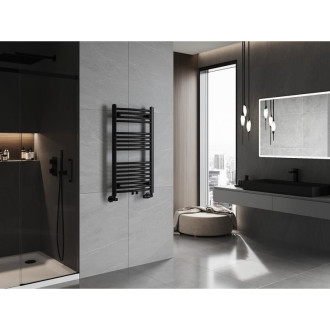 Kúpeľňový radiátor Mexen Ares 900 x 500 mm, 372 W, čierny - W102-0900-500-00-70