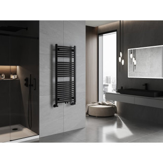 Kúpeľňový radiátor Mexen Ares 1200 x 500 mm, 531 W, čierny - W102-1200-500-00-70